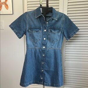 Zara Blue Mini Dress *fits like a large-runs small
